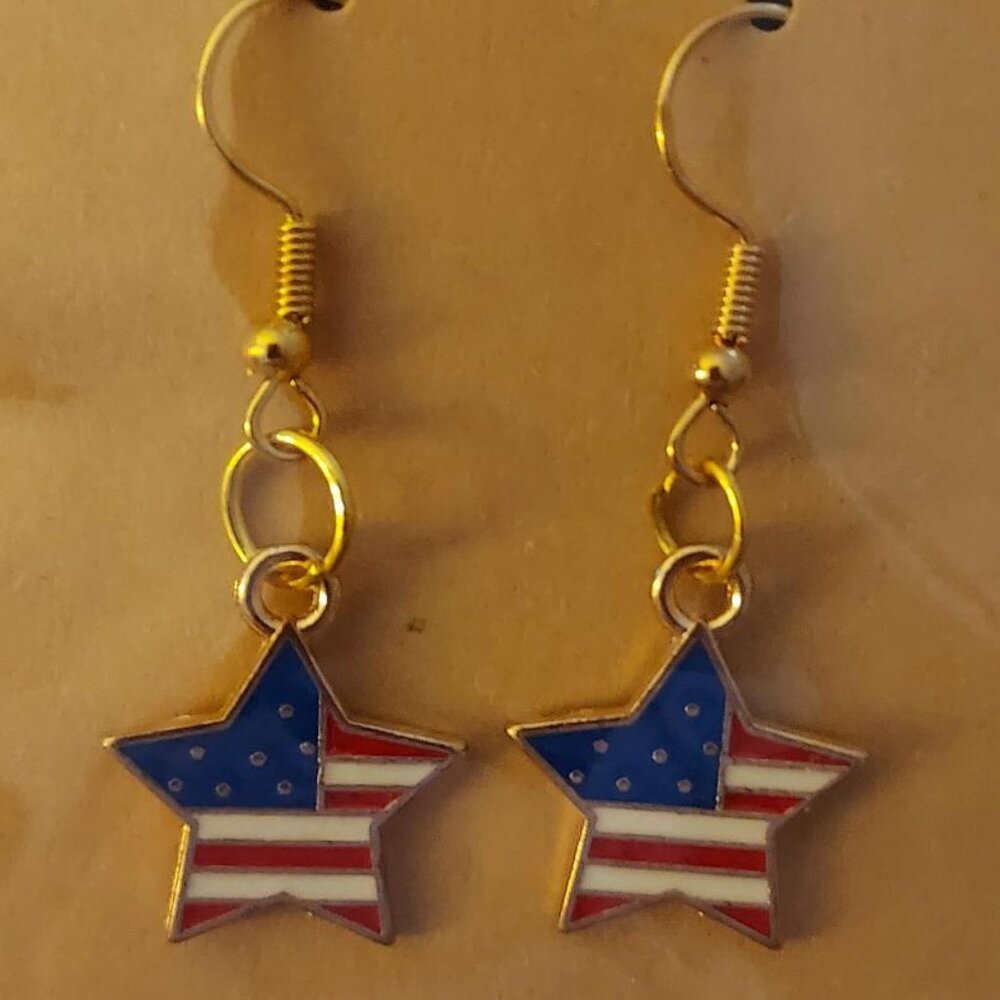 Gold Plated Stainless Steel Fishhook Earrings